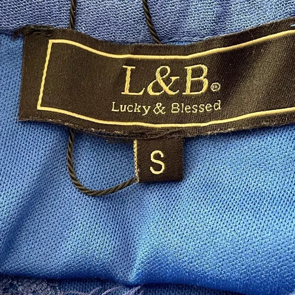 Lucky & Blessed Lace Mini Royal Blue Dress 👗 - Picture 3 of 3